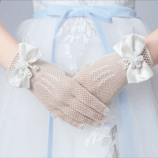 Childrens lace gloves deals