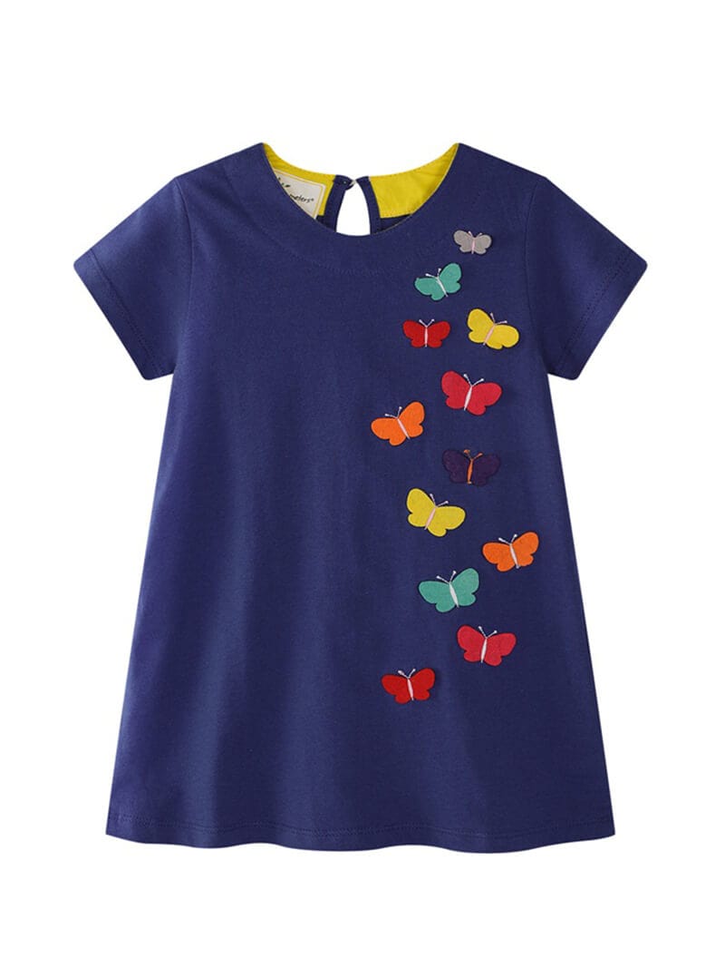 Butterfly Toddler T-Shirt Dress Butterfly Toddler T-Shirt Dress
