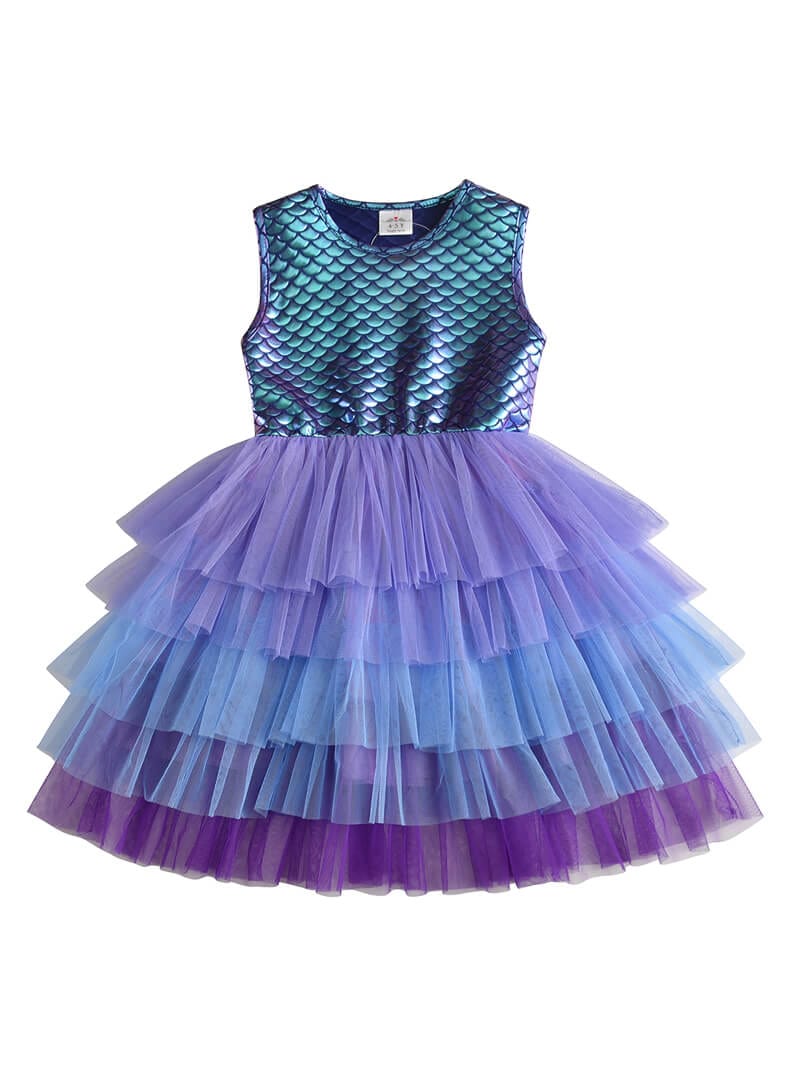 Knitworks sequin shop tiered mesh dress