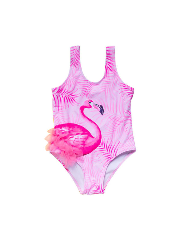 Flamingo One Piece Swimsuit Pink