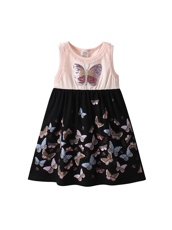 Butterfly-Embroidered-Cotton-Dress-for-Little-Girls