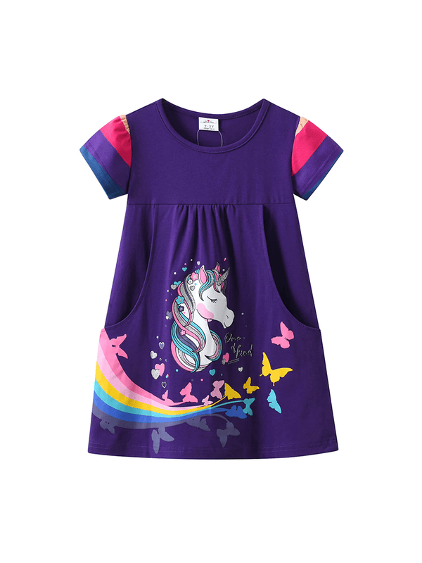 Cotton-Summer-Dress-for-Little-Girls-WITH-UNICORN