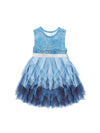 Blue Shimmer Toddler Tutu Dress Tutu Dress Vikita