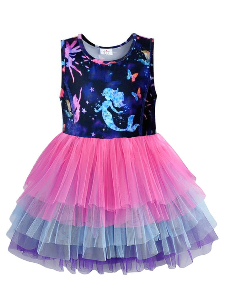 Mermaid Blue Tutu Dress Tutu Dress Vikita