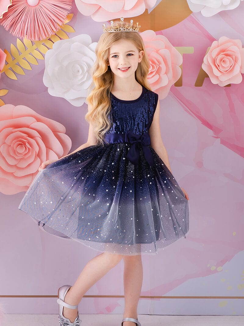 Navy Stardust Tutu Dress Tutu Dress Vikita