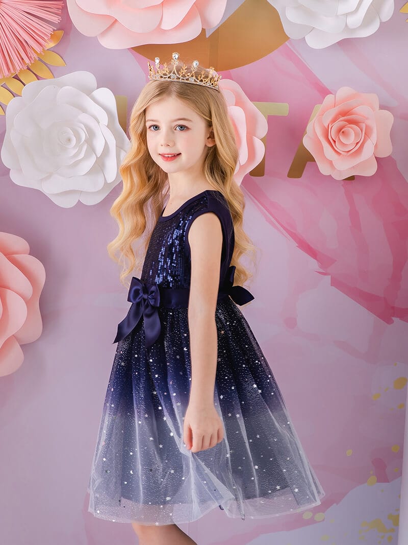 Navy Stardust Tutu Dress Tutu Dress Vikita