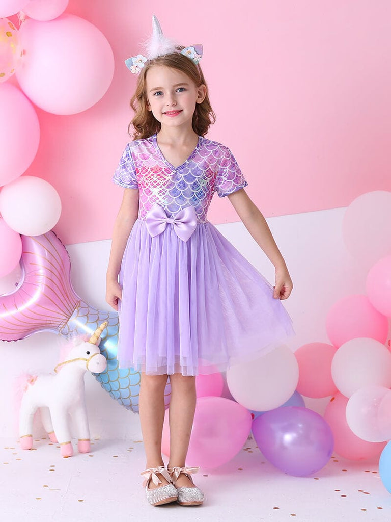 Purple Bow Tutu dress Tutu Dress Vikita