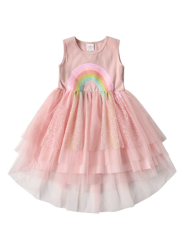 Luv 2 Tutu Boutique Rainbow Tulle Dress 3T