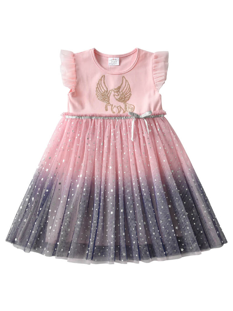 Shimmer Sweet Unicorn Dress Tutu Dress Vikita