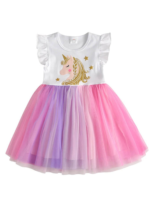 Unicorn Tutu Dress - Girl  Vikita