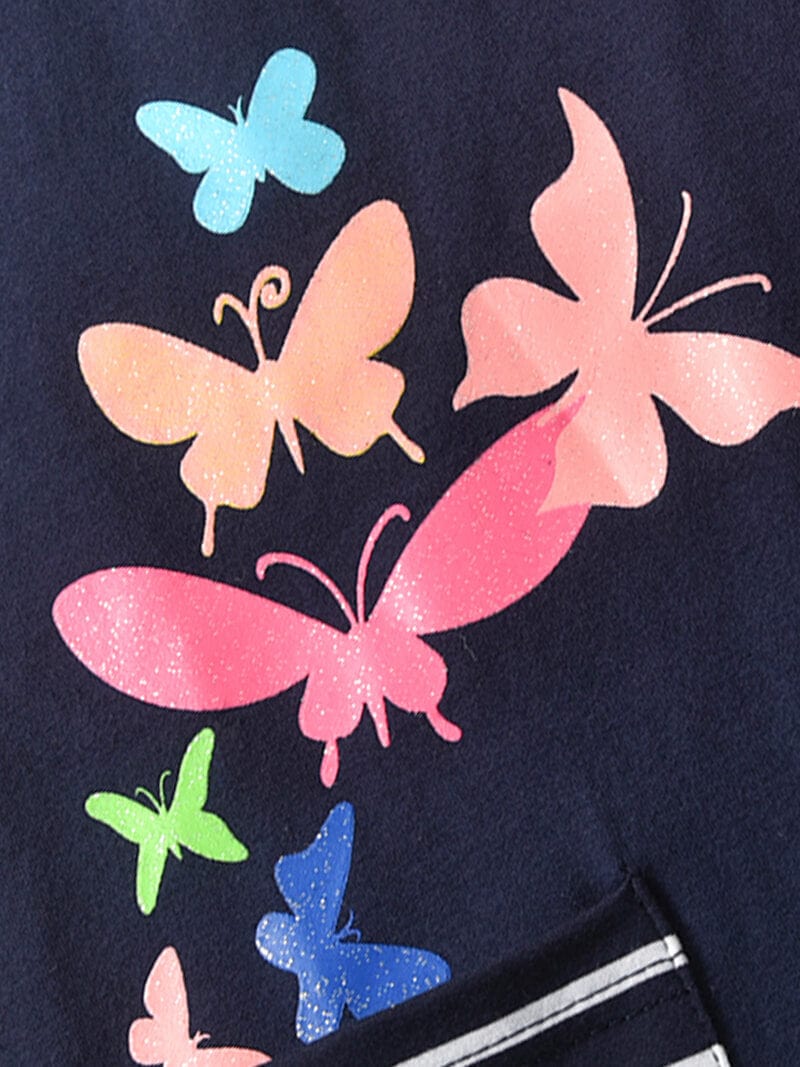 Vibrant Butterfly Pocket Dress Casual dress Vikita