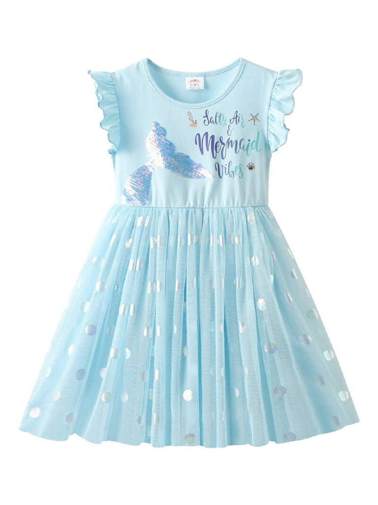 Shimmer Dot Mermaid Tutu Dress Tutu Dress Vikita