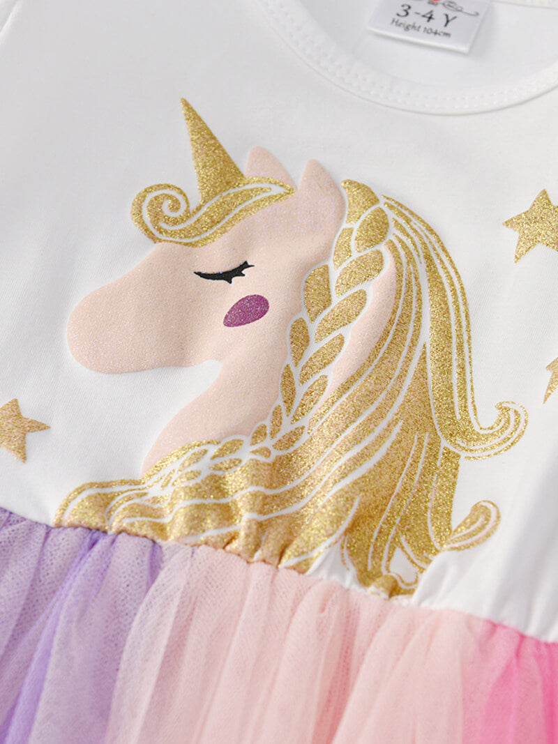 cotton on unicorn dress Cotton Kids Aqua Unicorn & Castle Dress 2
