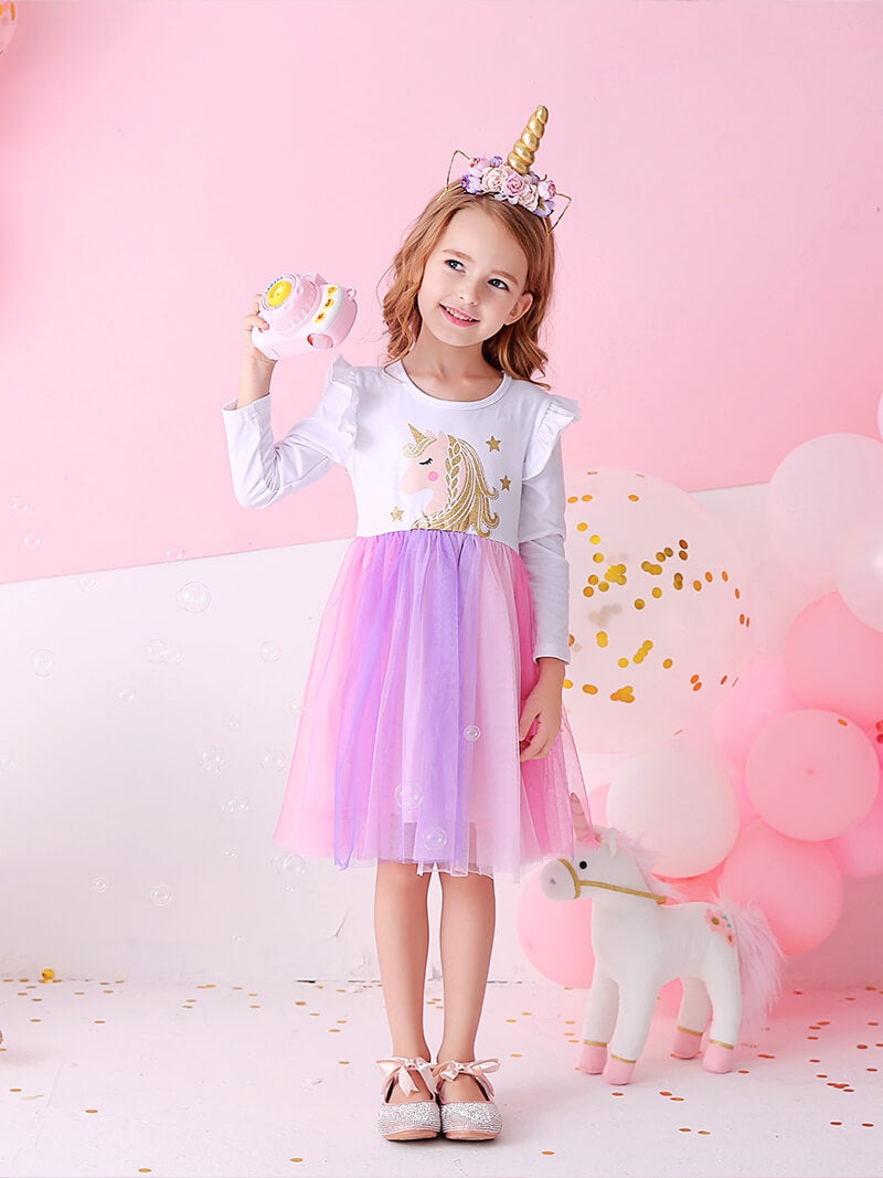 cotton unicorn dress Cotton Kids Pastel Unicorn Dress 24 M
